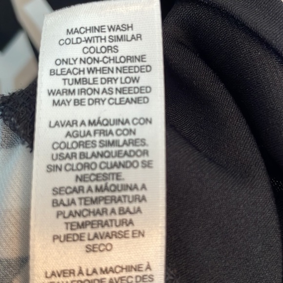 White House Black Market Geometric Print 3/4 Sleeve Dress Size M - Picture 5 of 5